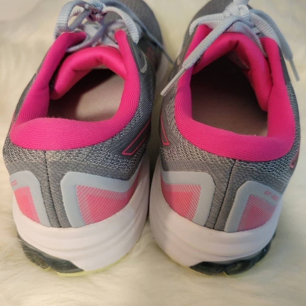 ASICS Women's Gray and Pink Running Shoes - Picture 5 of 11